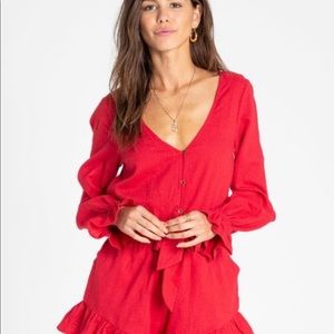 Billabong Red Romper